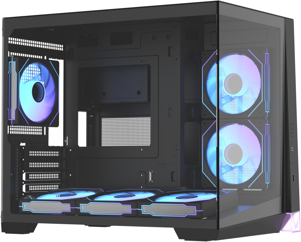 Корпус Formula Crystal Z4M Plus (crystal z4m plus black), mATX, Midi-Tower, без БП, черный