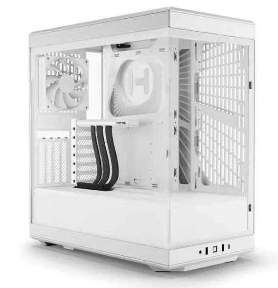 Корпус HYTE Y40 (CS-HYTE-Y40-WW), без БП, Midi-Tower, TG, no fans, 2xUSB-A 3.2, 1xUSB Type-C, ATX, mITX Snow White