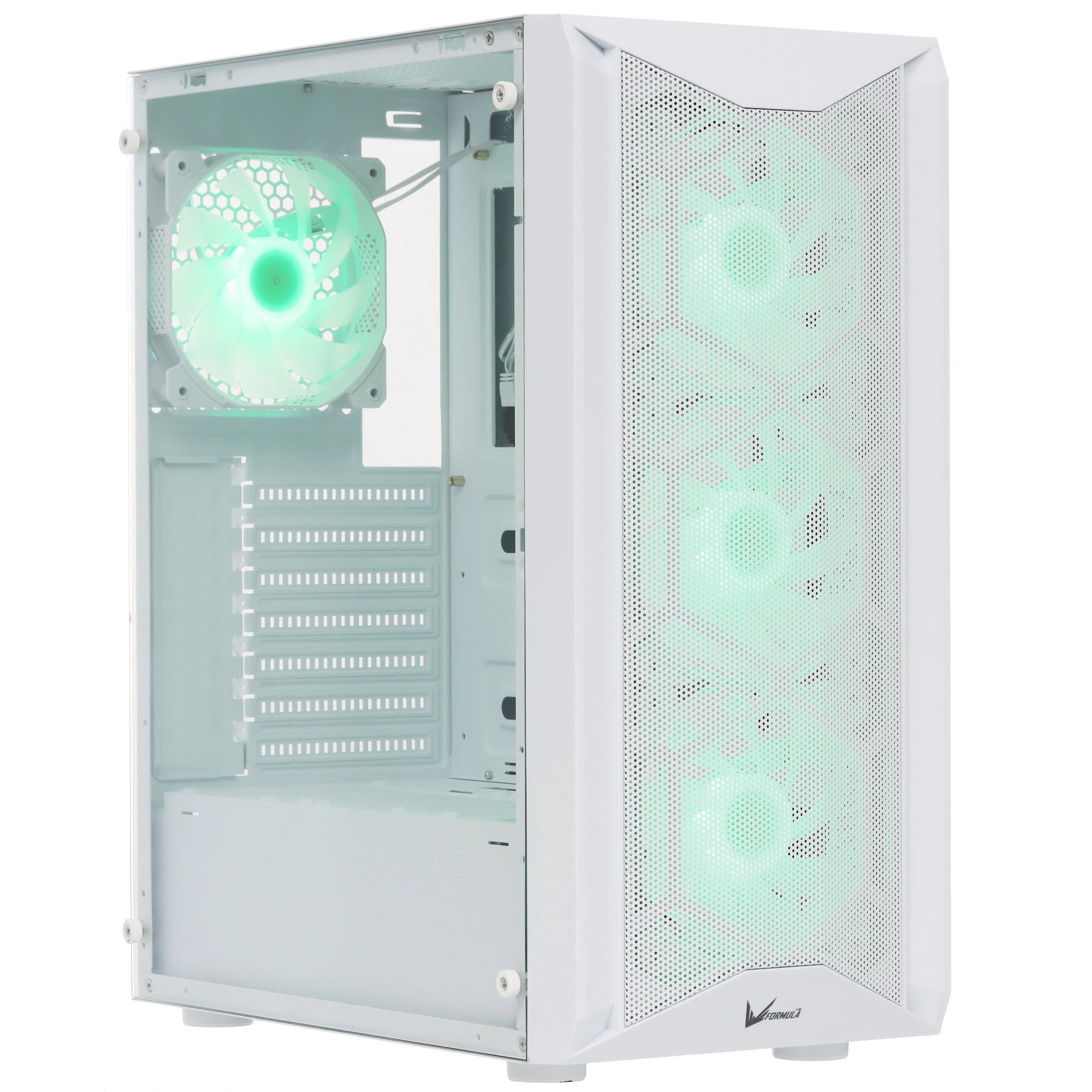 Корпус Formula V Line Air Power G1 White, ATX, USB3.0*1, USB2.0*2, Front 3x120mm ARGB, Rear 1x120mm ARGB
