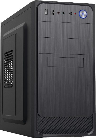 Корпус Foxline FZ-053-SX450R "Forza mATX, 450W, 2xUSB2.0, Black, w/o FAN, 12 cm fan PSU, power cord