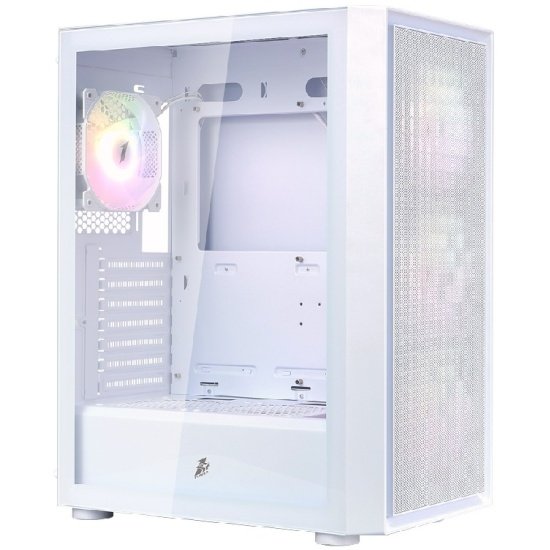 Корпус 1STPLAYER GO6 ARGB White (GO6-WH-4F7-W) / ATX / 4x120mm ARGB fans