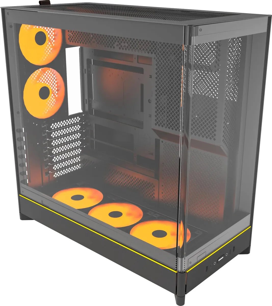 Корпус Montech HS02 Pro Black / ATX / 5x120mm ARGB fans hub / HS02 Pro (B)