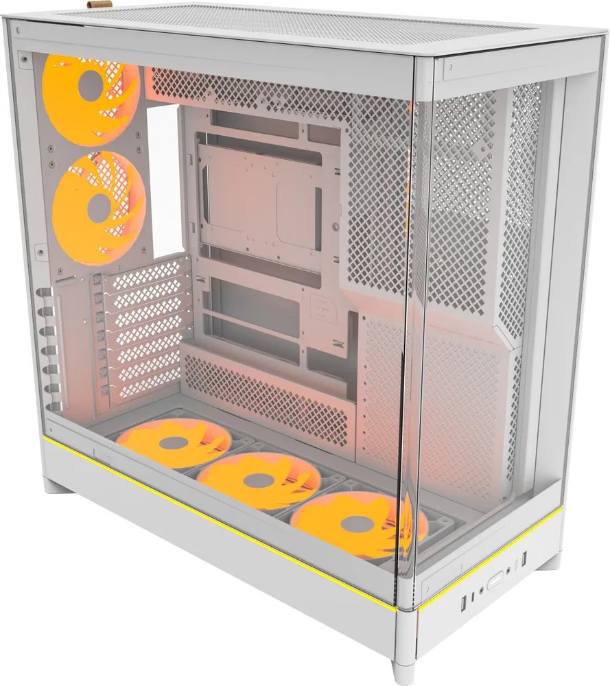 Корпус Montech HS02 Pro White / ATX / 5x120mm ARGB fans hub / HS02 Pro (W)