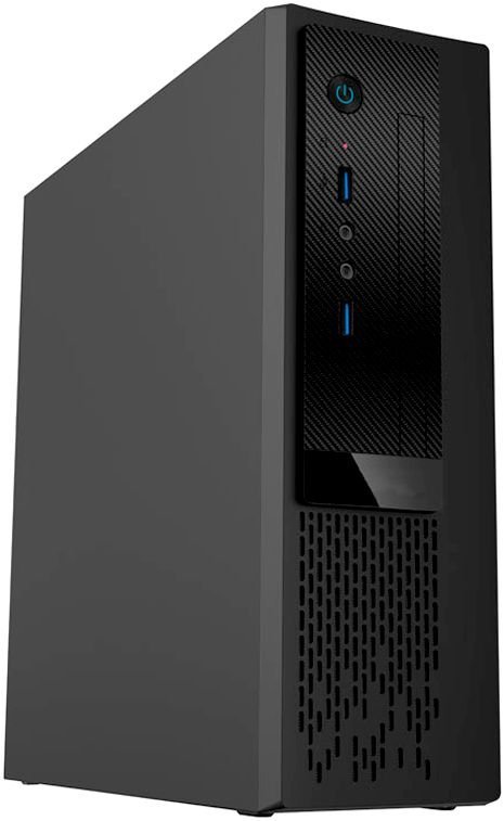 Корпус Powerman (IN-WIN) PS201/6125688 Slim-Desktop, 300 Вт, mITX, черный