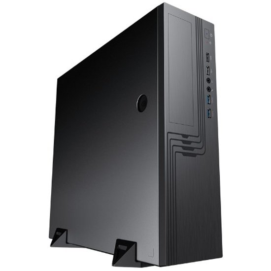 Корпус Powerman EL555BK PM-300ATX 6141876 U3.0*2+U2*2+2*combo Audio: fan 9cm; intrusion switch  Slim Case