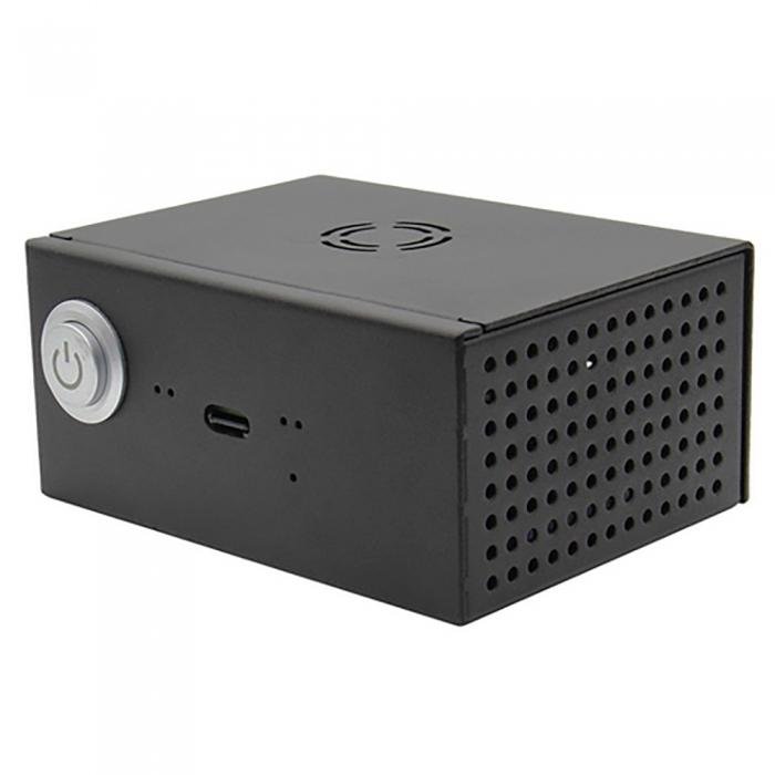 Корпус ACD KP561 Metal Case + Power Control Switch + Cooling Fan Kit for Raspberry Pi X820 v1.3 (X800)