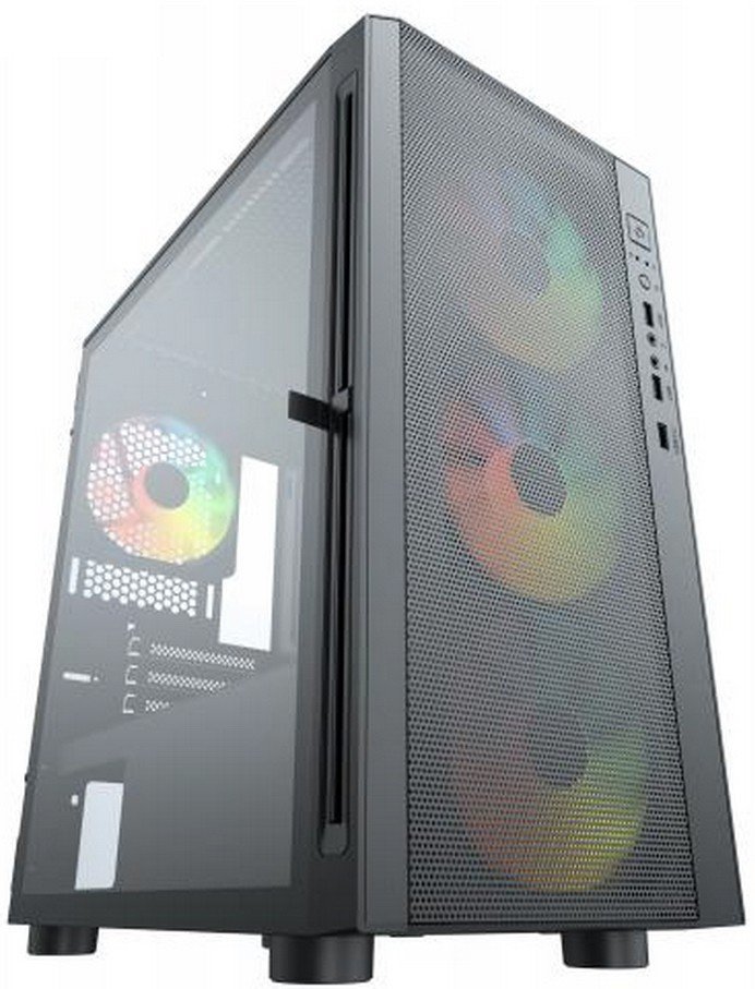 Корпус ACD Citadel 104 AH-TC4GA-0000 ATX, Black, USB3.0*1+USB2.0*2+HD audio,3*12cm F1 ARGB fans at front(Slave fans) ,1*12cm F1 ARGB fan at rear