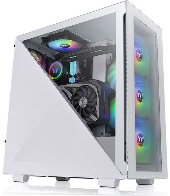 Корпус Thermaltake Divider 300 TG ARGB CA-1S2-00M6WN-02 белый без БП ATX 3x120mm 3x140mm 2xUSB3.0 audio bott PSU