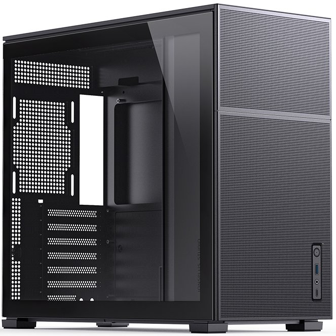 Корпус Jonsbo D41 Mesh Black без БП, боковая панель из закаленного стекла, mini-ITX, micro-ATX, ATX, черный