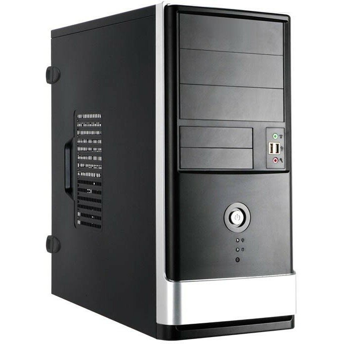 Корпус INWIN EAR002BG (6151358) w/o psu, Mid Tower, Black, Ext:5.25";x2; 3.5 x1