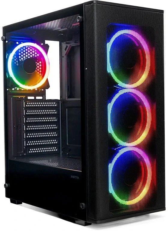 Корпус XASTRA A300 4FRGB Black (A300-4FR12F) ATX/Mesh/ full-size TG / 4x120mm FR120-FRGB fans
