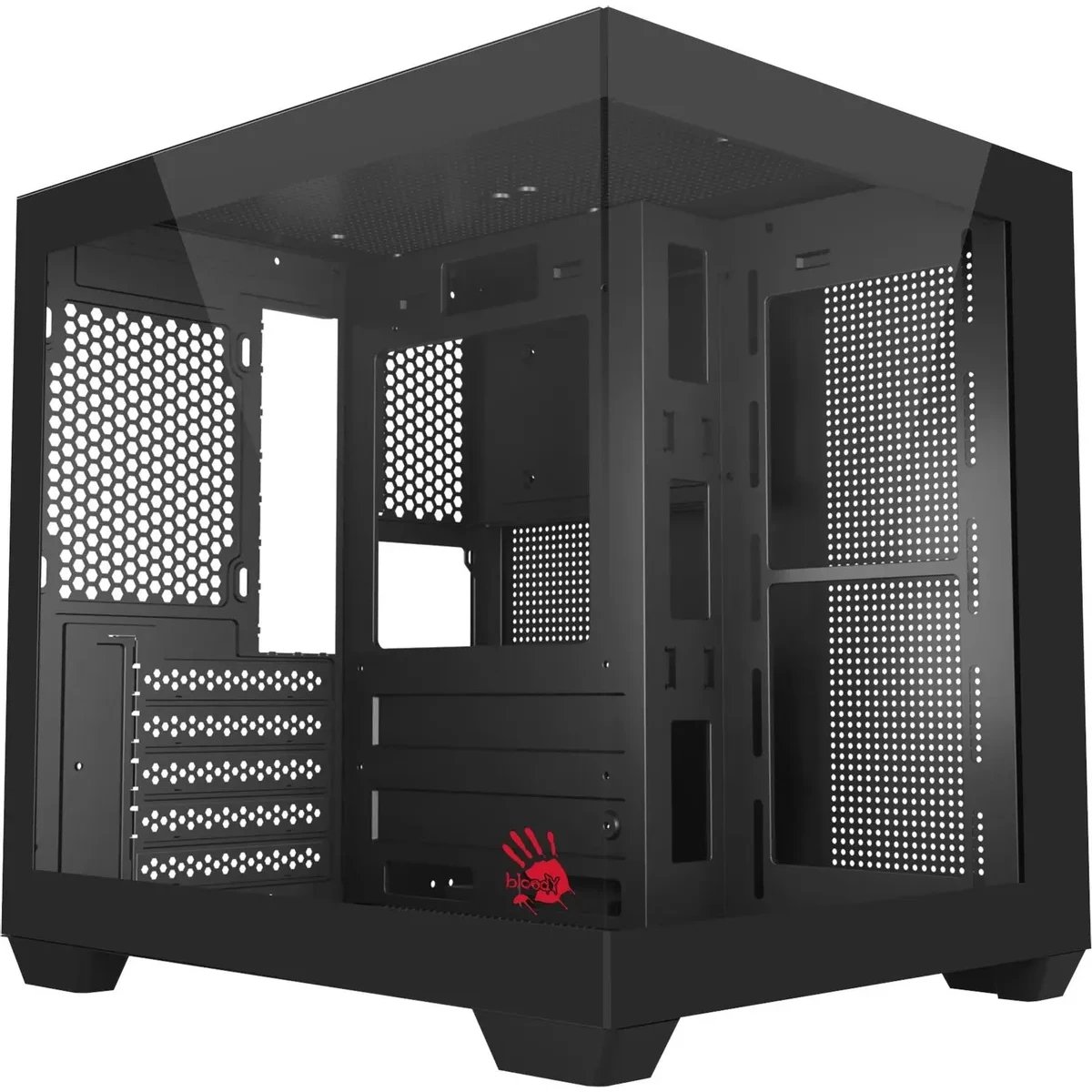 Корпус Bloody CC-121 (CC-121-BK) черный без БП mATX 7x120mm 1xUSB2.0 1xUSB3.0 audio