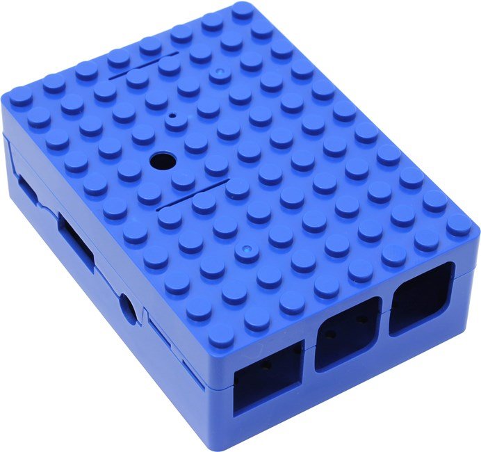 Корпус ACD RA184 blue для микрокомпьютера Raspberry Pi 3 Blue ABS Plastic Building Block case for Raspberry Pi 3