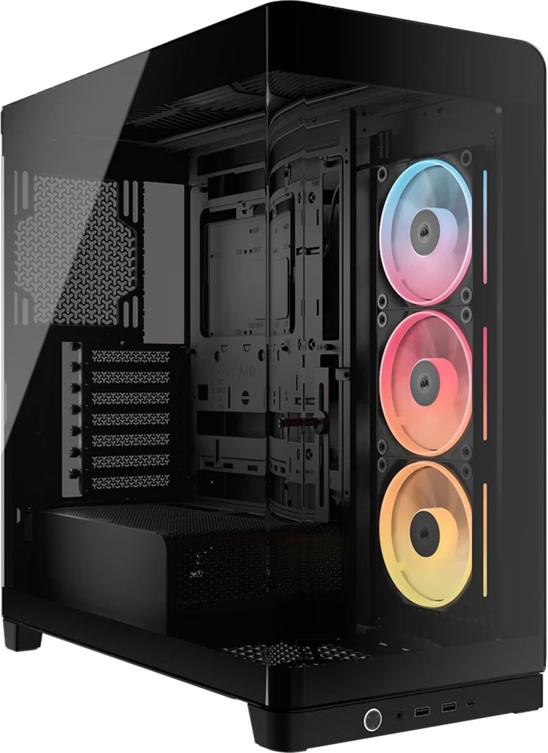 Корпус Corsair Frame 4500X LX-R RGB iCUE Link (CC-9011316-WW), без БП, Midi-Tower, TG, 3x120mm reverse fans, 2xUSB-A 3.2, 1xUSB Type-C