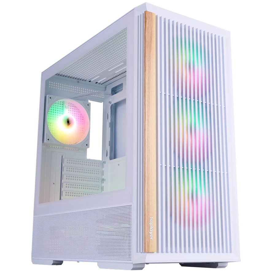 Корпус 1STPLAYER WD7 ARGB White (WD7-WH-4FA7-W-2FA7R-W) / ATX / 6x120mm ARGB fans