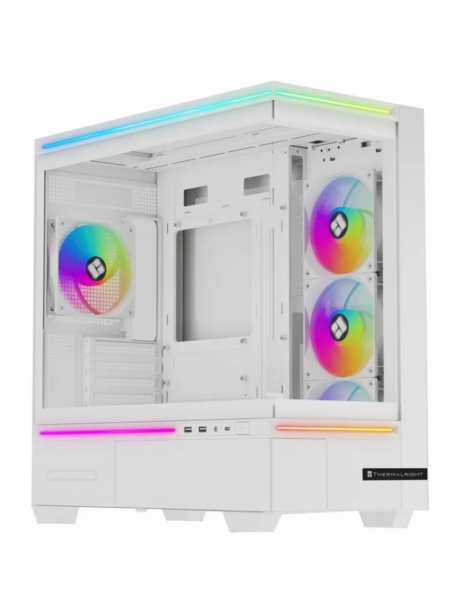 Корпус Thermalright M10 White Fan4-C (TRTLM10WF4C) / TG / 4x120mm ARGB PWM Fans / USB Type-C / mATX