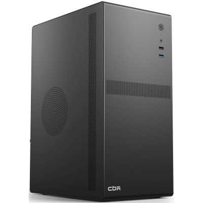 Корпус CBR V203 (PCC-MATX-V203-550W), c БП PSU-ATX550-12MD (550W/120mm), mATX Minitower, 1*USB 3.0, 1*USB 2.0, HD Audio+Mic, Black