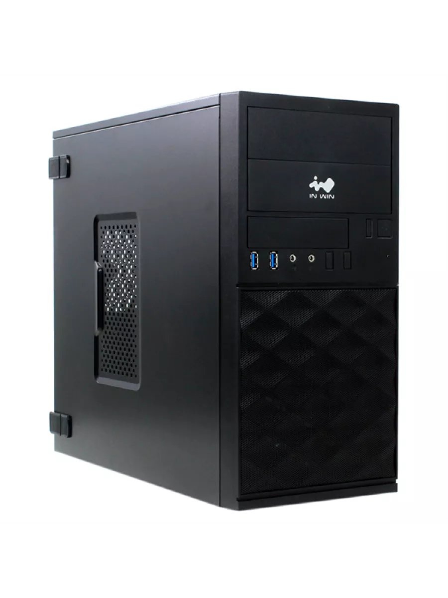 Корпус InWin EFS052 (6195504) Black 600W PM-600ATX Mini Tower U3*2 +A(HD)+ front fan holder+ Screwless mATX