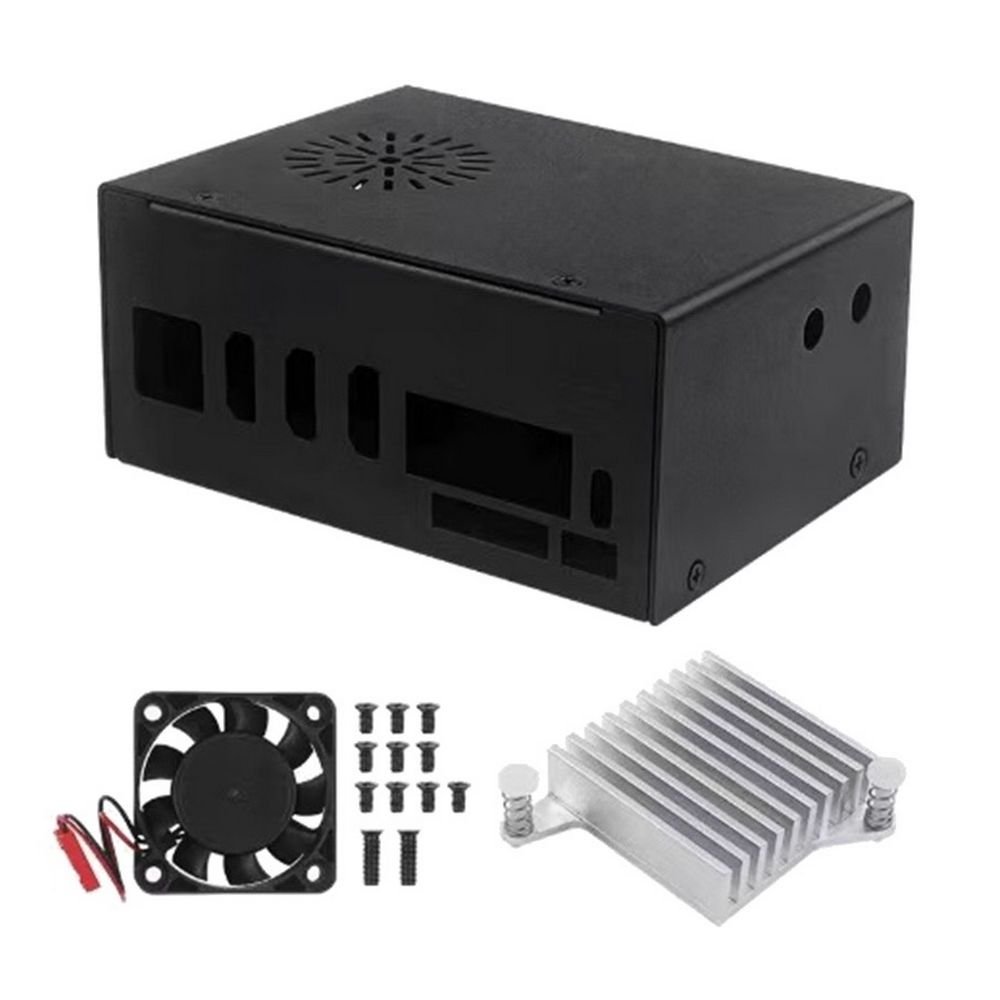 Корпус ACD YL929 Orange pi 5 plus metal case + heatsink + fan, Type 1