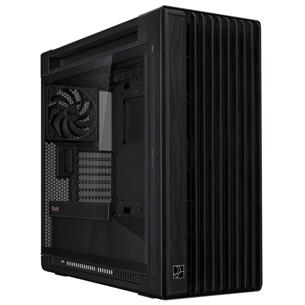 Корпус ASUS ProArt PA602 Wood TG PWM Black (90DC00J0-B09010)