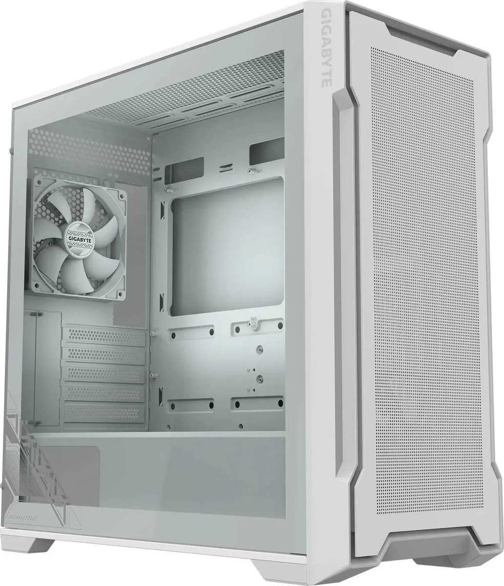 Корпус Gigabyte C102W GB-C102GI белый (28300-C102W-2CRR) без БП ATX 5x120mm 4x140mm 2xUSB3.0 audio bott PSU