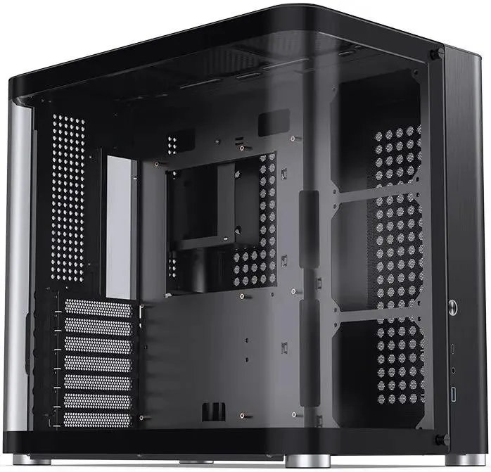 Корпус JONSBO TK-2 2.0 Black без БП, mini-ITX, micro-ATX, ATX, черный