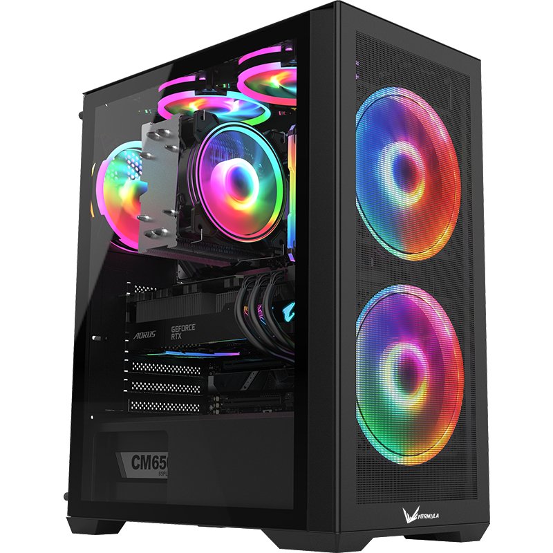 Корпус Formula Air Power G5 Duo черный без БП ATX 5x120mm 3x140mm 1xUSB3.0 1xUSB3.1 audio bott PSU