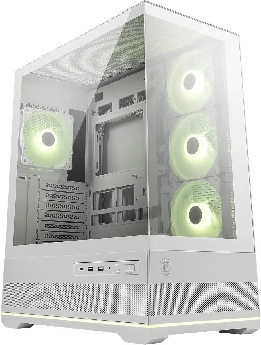 Корпус MSI MAG Pano 110R PZ (306-7G28W21-JA4), без БП, ATX, белый