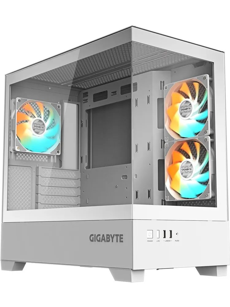 Корпус Gigabyte C201 Panoramic Ice (GB-C201PI) mATX без БП