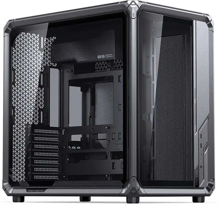 Корпус JONSBO X400 Pro gray, без БП, Midi-Tower, TG, no fan, 2xUSB-A 3.0 + 1xUSB-C 3.2, ATX, mITX