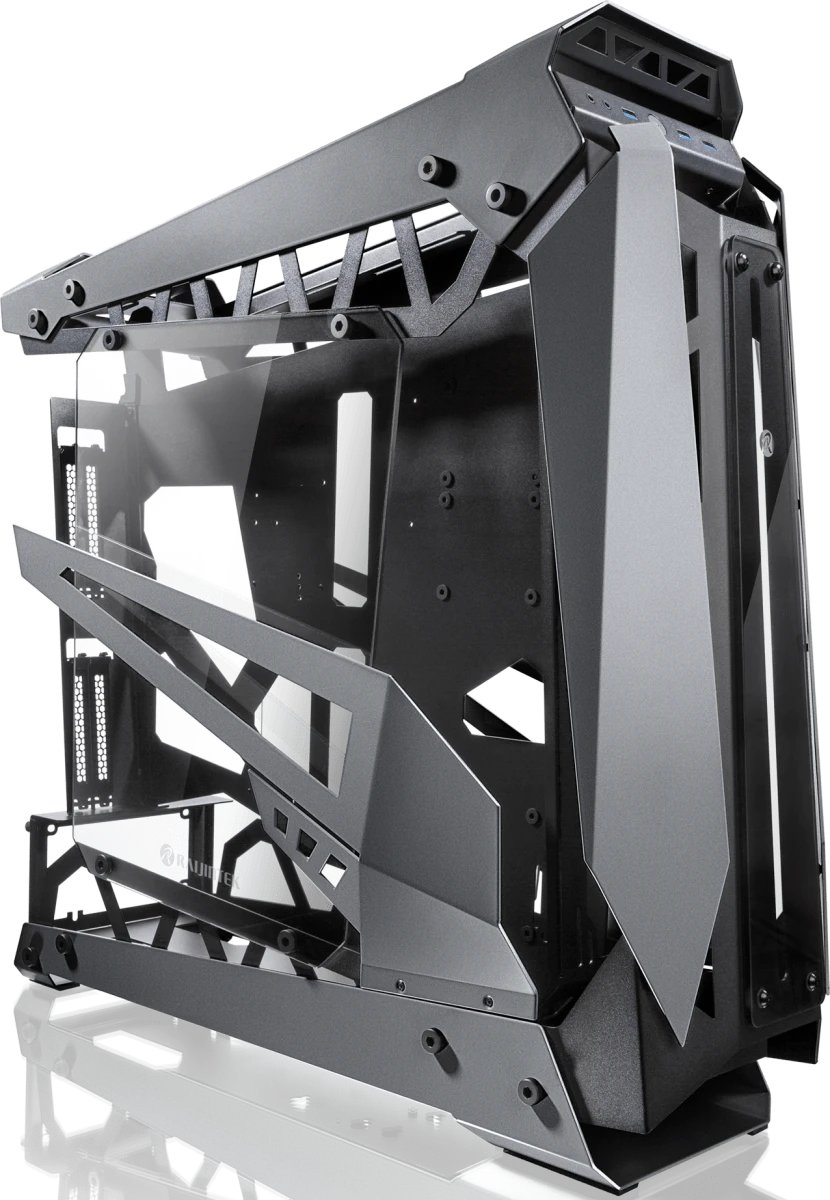 Корпус RAIJINTEK Nyx Pro Titan (0R20B00182), без БП, Full-Tower, TG, no fans, 3xUSB-A 3.0, SSI-EEB, E-ATX, ATX, mITX Gray