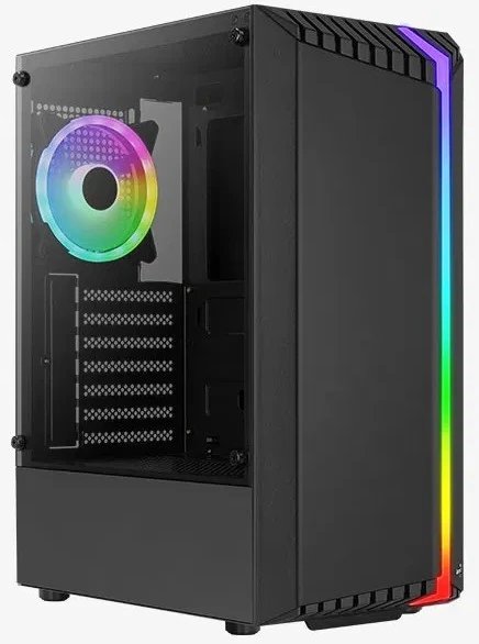 Корпус AeroCool Bionic-G-BK-v2 (4710562758672) черный, ATX, без БП, 2*USB 3.0, USB 2.0, HD Audio