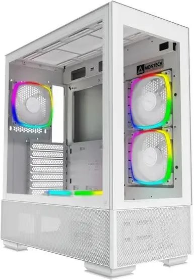 Корпус Montech Sky Two белый без БП ATX 3x140mm 2xUSB3.0 audio bott PSU SKY TWO WH