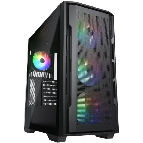 Корпус Cougar Uniface X RGB V2 Black, 4x140mm ARGB PWM Fan, ARGB PWM Fan Hub, без БП, E-ATX