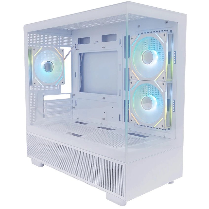 Корпус 1STPLAYER Miku Mi5 ARGB White (Mi5-WH-2FC7R-W-1FC7-W) / mATX / 3x120mm ARGB fans