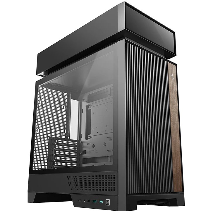 Корпус Deepcool CL660 без БП, боковое окно (закаленное стекло), 2x120мм ARGB вентилятор снизу, черный, ATX