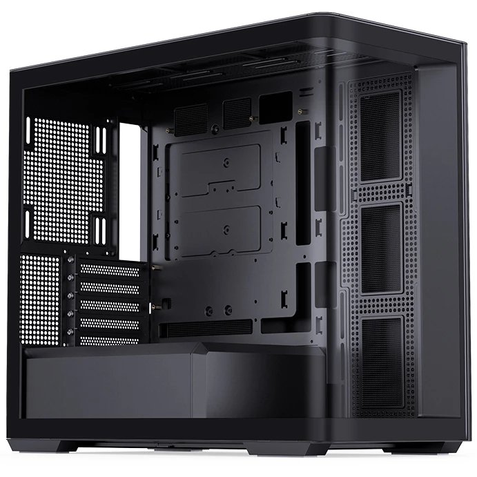 Корпус JONSBO D300 Black без БП, боковая панель из закаленного стекла, mini-ITX, micro-ATX, черный
