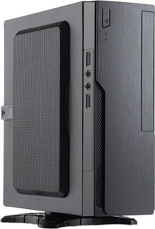 Корпус Foxline FL-BQ5-FLX220-U32 mITX, 1x5.25EXT(slim), 1x2.5INT, 2xUSB3.0, HDA, 1x40fan, w/220W TFX PSU, Tool-Free, w/1.2m EU pwr cord