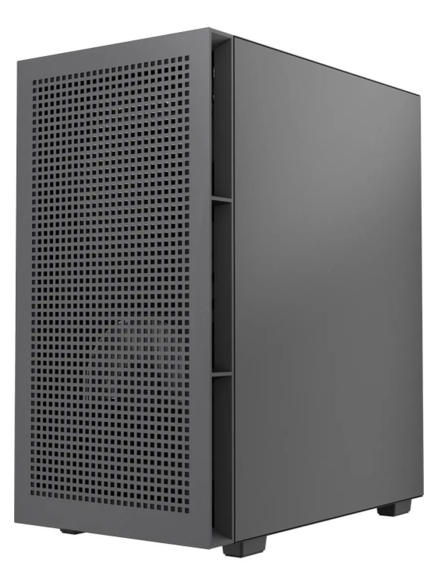 Корпус Powercase Mistral SM01 SI (CMMSM01-F2), Non Window, 2x120mm PWM fans, чёрный, mATX