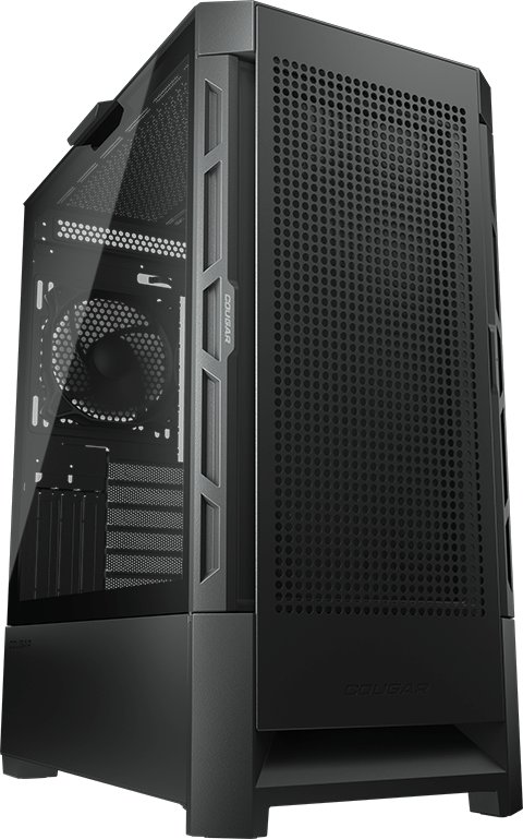 Корпус Cougar Airface, 1x120mm Fan, без БП, черный, ATX