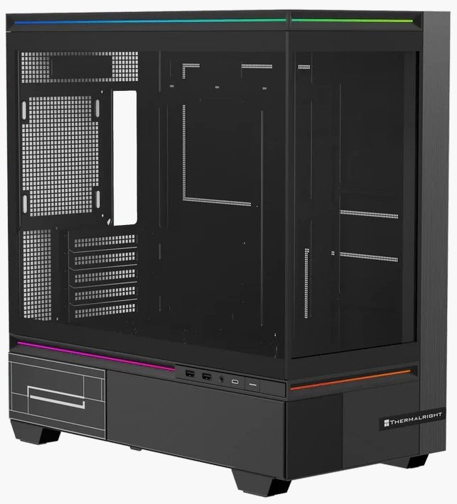 Корпус Thermalright TL-M10 Black mATX / win / black / no PSU / Tempered Glass