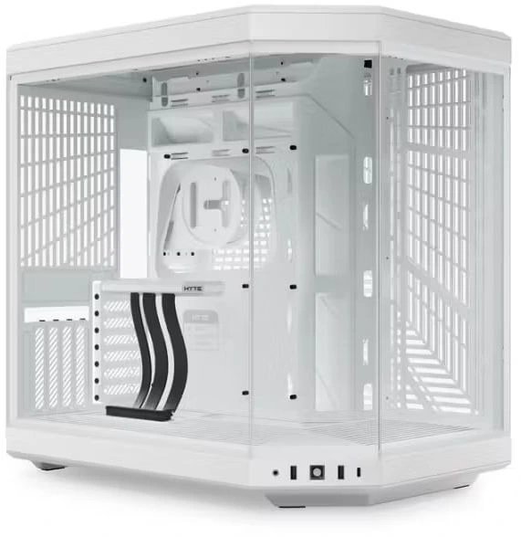 Корпус HYTE Y70 (CS-HYTE-Y70-WW), без БП, Midi-Tower, TG, no fans, 2xUSB-A 3.2, 1xUSB Type-C, E-ATX, ATX, mITX Snow White