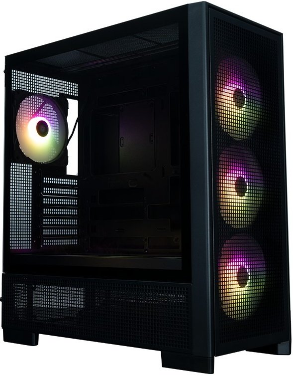Корпус XASTRA A700 7ARGB-C10-UC Black (A700-1FA36A-4FL14A-C10-UC) ATX/Mesh/1x360mm+4x140mm ARGB PWM fans/Argb+PWM HUB 10port/Type-C