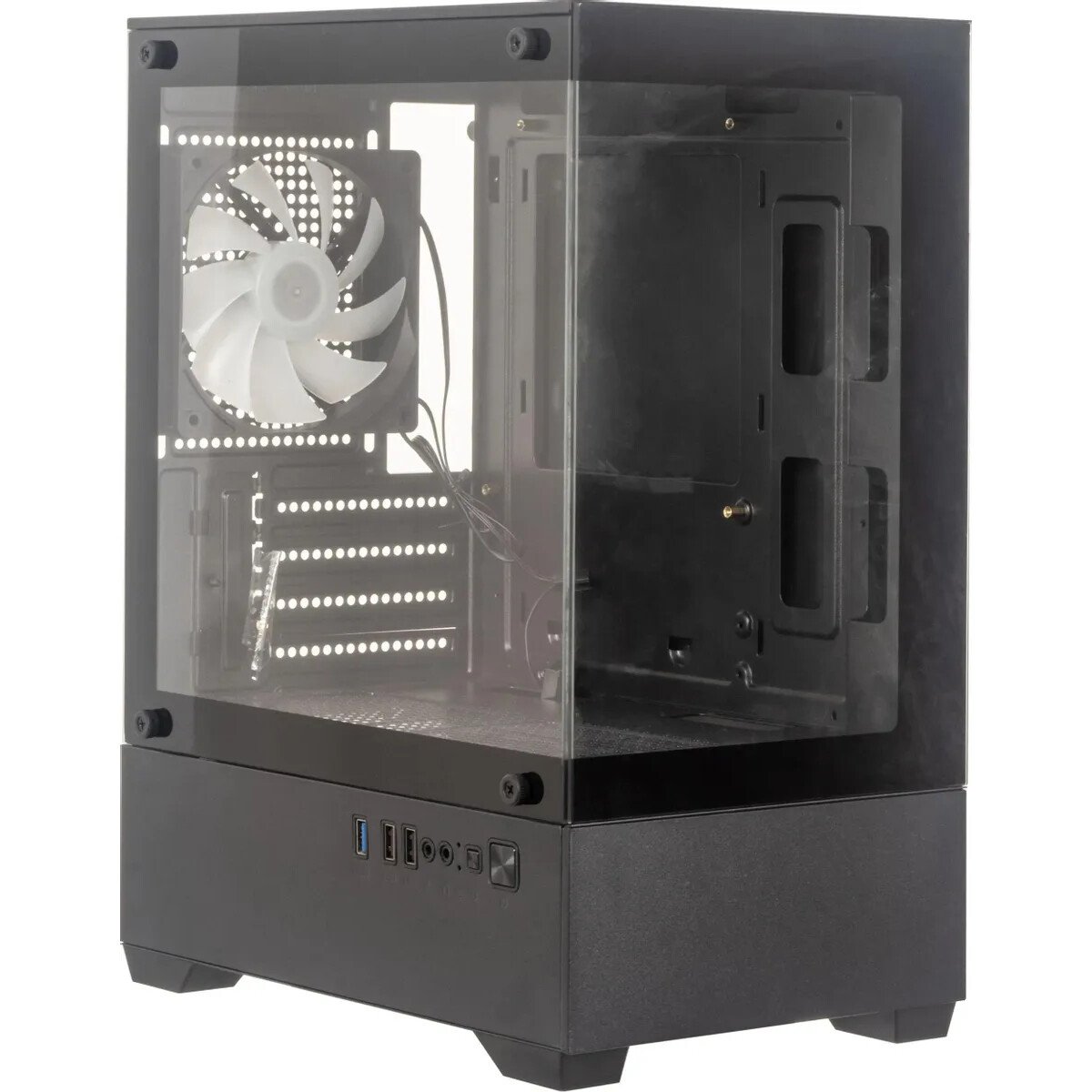 Корпус Accord ACC-ZCU2B, mATX, Mini-Tower, без БП, черный