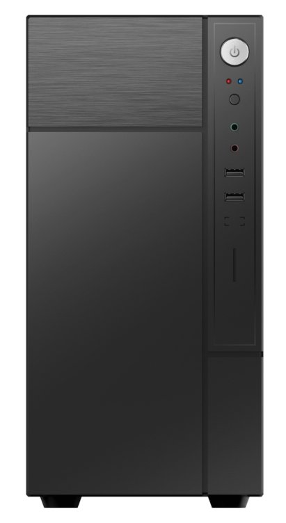 Корпус FOXLINE Forza FZ-017-SX450R mATX case, black, w/PSU 450W 12cm, w/2xUSB2.0, w/pwr cord, w/o Fan