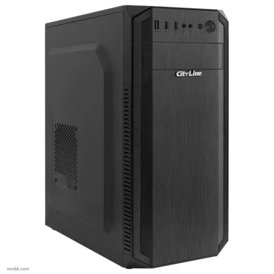 Корпус CityLine SM06BK 500w (SM06BK-500W) Black mATX 1xUSB3.0/2xUSB2.0/1x12cm RGB Fan