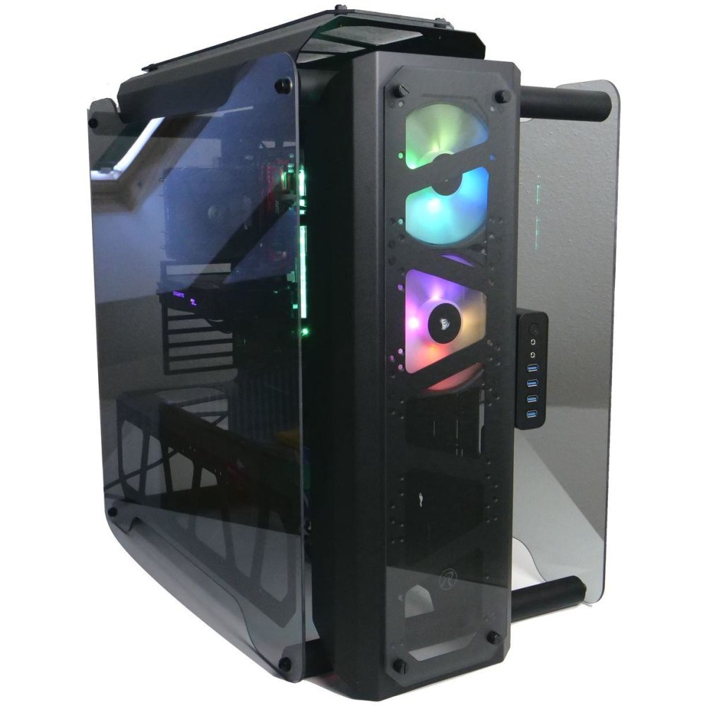 Корпус Raijintek ENEnyoYO 0R20B00119, black, Aluminum, EEB, E-ATX, ATX, M-ATX, Mini-ITX, USB3.0x4, HD Audiox1