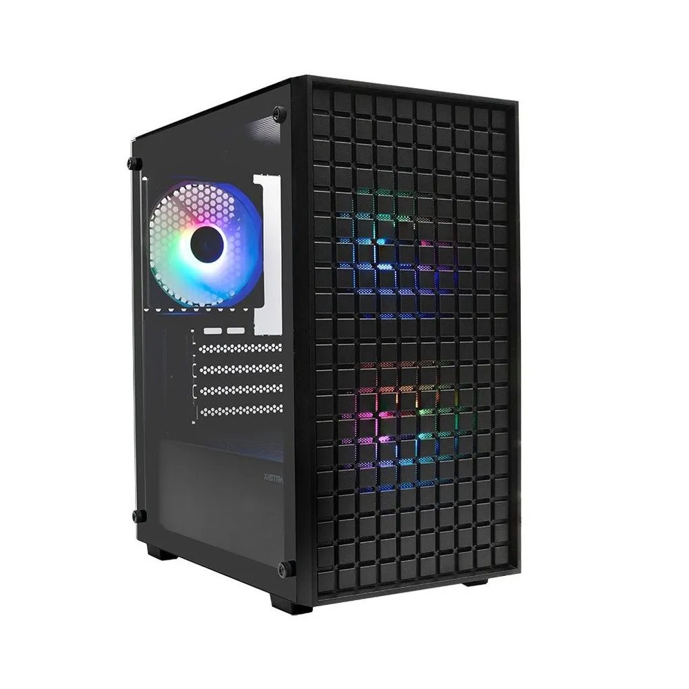Корпус XASTRA A306M 3FRGB Black (A306M-3FC12F) mATX/Mesh/ tempered glass / 3x 120mm FC120 FRGB fans