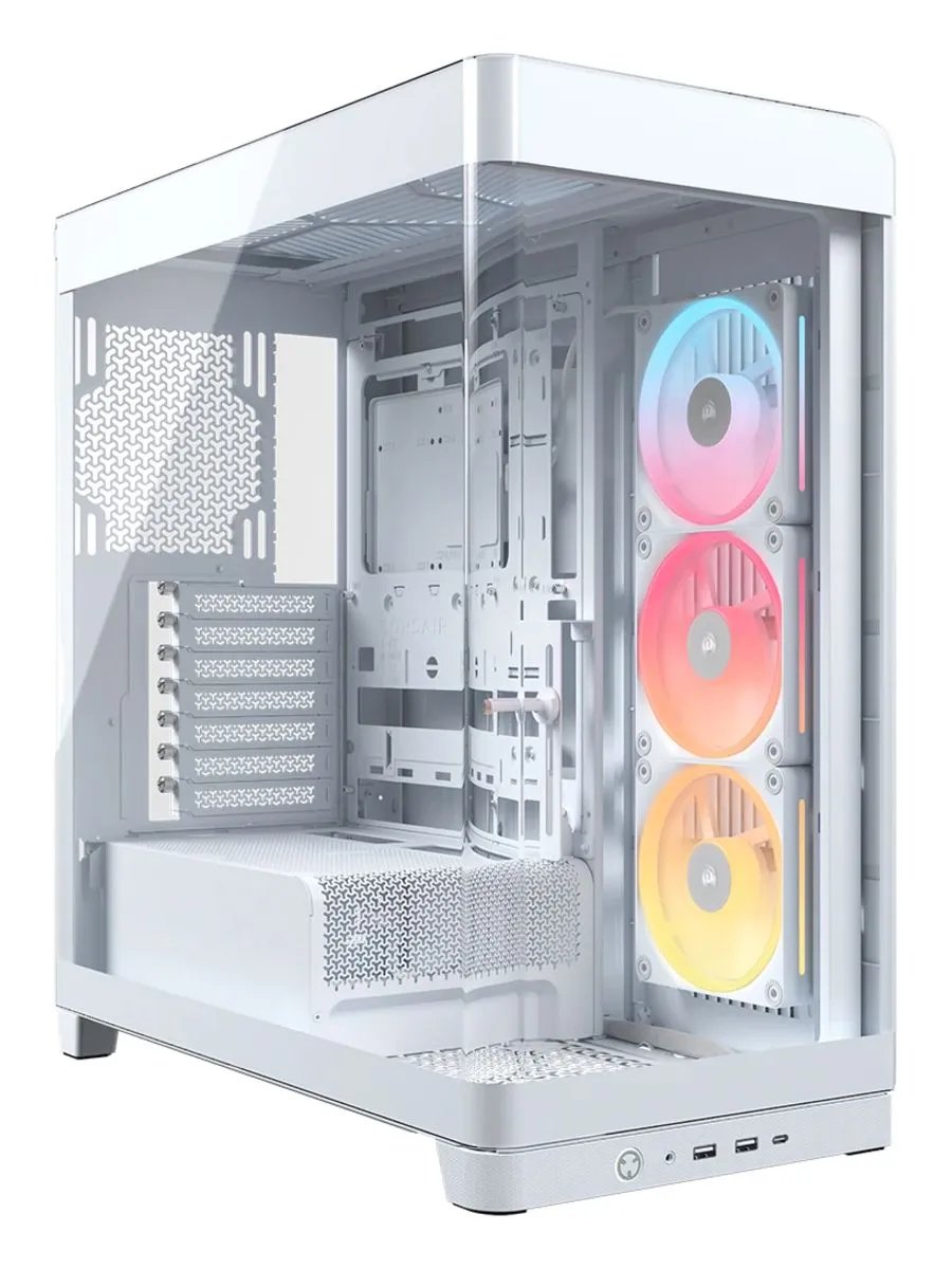 Корпус Corsair Frame 4500X LX-R RGB iCUE Link (CC-9011317-WW), без БП, Midi-Tower, TG, 3x120mm reverse fans, 2xUSB-A 3.2, 1xUSB Type-C