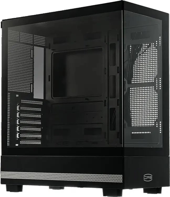 Корпус PcCooler C3Q500 BK, без БП, Midi-Tower, TG, no fans, 1xUSB 3.0 + 2.0 1xUSB-C, ATX, mITX Black